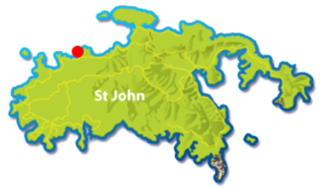 St. John map, point 1