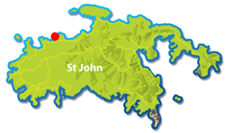 St. John map, point 1